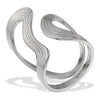 Fashion Geometric 316L Stainless Steel Ring With 18K Gold Plating And Niche Design