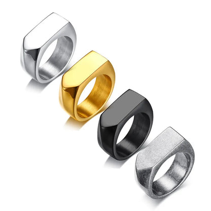 Fashion Geometric Stainless Steel Rings Plating Stainless Steel Rings