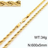 Fashion Geometric Stainless Steel Titanium Steel Plating Gold Plated Necklace