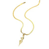 Fashion Geometric Stainless Steel Twisted Winding Snake Bone Chain Necklace With Electroplating Treatment