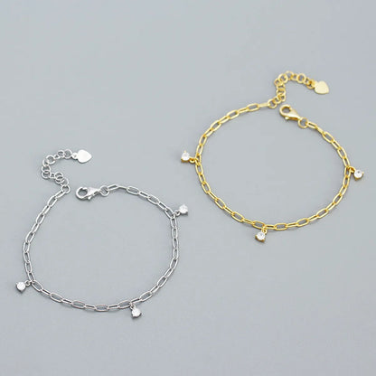 Fashion Geometric Sterling Silver Bracelets Plating 925 Silver Bracelets