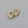 Fashion Geometric Sterling Silver Inlay Zircon Earrings 1 Pair