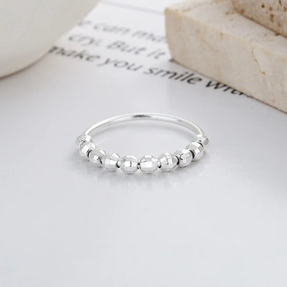 Fashion Geometric Sterling Silver Patchwork Plating Rings 1 Piece