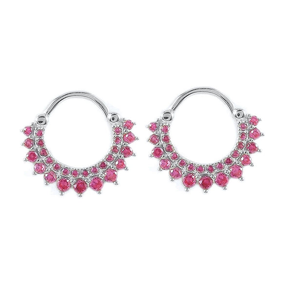 Fashion Geometric Sunflower Earrings With Zircon Silver Needle And Electroplated Copper For Couples