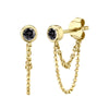 Fashion Geometric Tassel Chain Hanging Earrings For Women With Silver Needle And Copper Electroplated Versatile Stylish Dangle Earrings