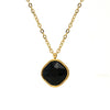 Fashion Geometric Titanium Steel And Stainless Steel Necklace For Women With Irregular Zircon Pendant And Electroplating Design