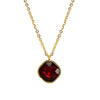 Fashion Geometric Titanium Steel And Stainless Steel Necklace For Women With Irregular Zircon Pendant And Electroplating Design