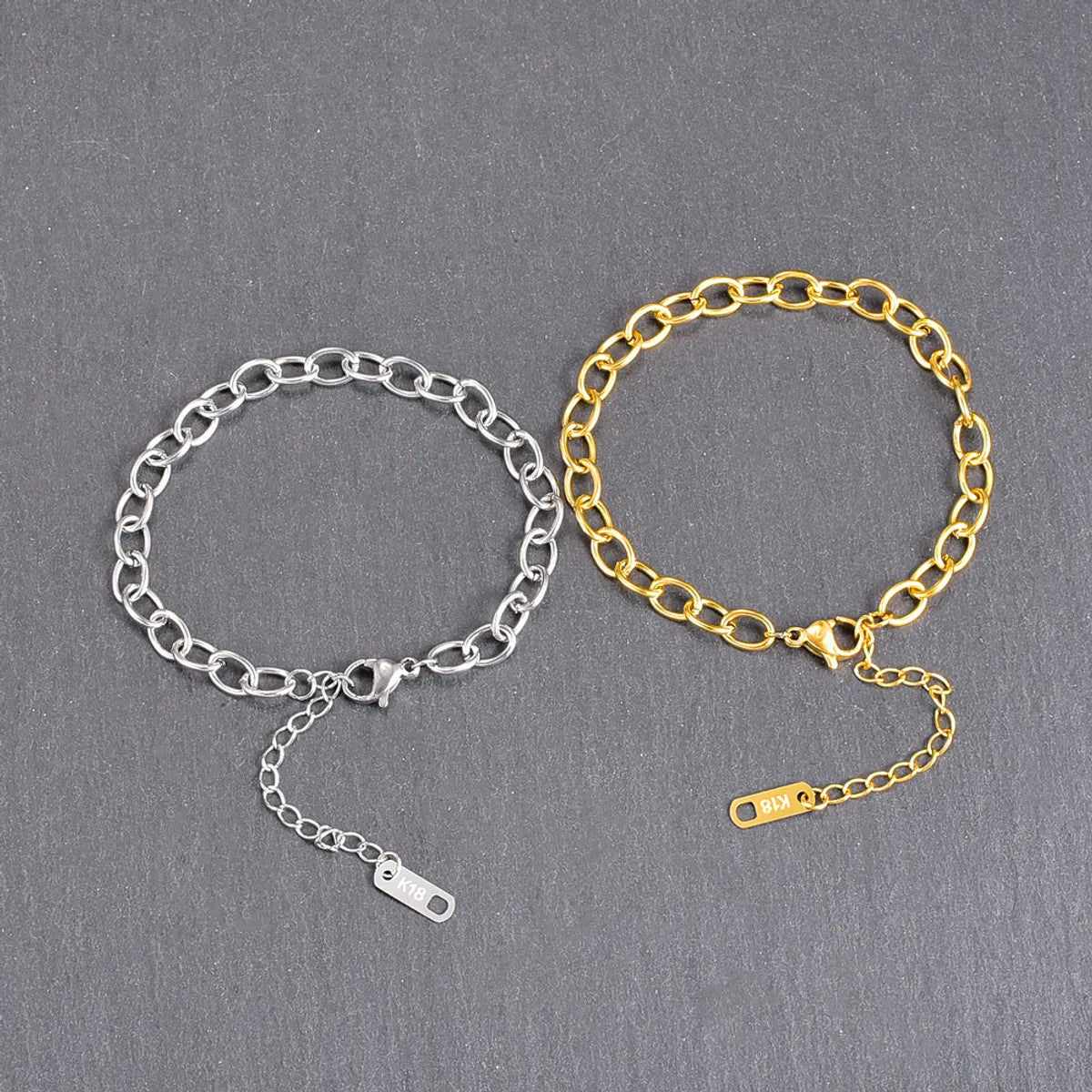 Fashion Geometric Titanium Steel Plating Bracelets