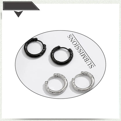 Fashion Geometric Titanium Steel Earrings Plating Stainless Steel Earrings