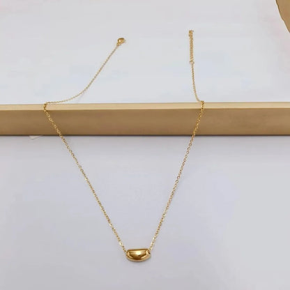 Fashion Geometric Titanium Steel Gold Plated Necklace 1 Piece