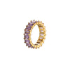 Wholesale Jewelry Fashion Geometric 304 Stainless Steel Zircon White Gold Plated Gold Plated Inlay Rings