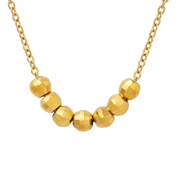 Wholesale Jewelry Fashion Geometric 304 Stainless Steel 18K Gold Plated Plating Necklace