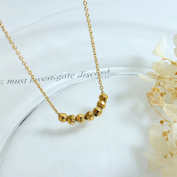Wholesale Jewelry Fashion Geometric 304 Stainless Steel 18K Gold Plated Plating Necklace