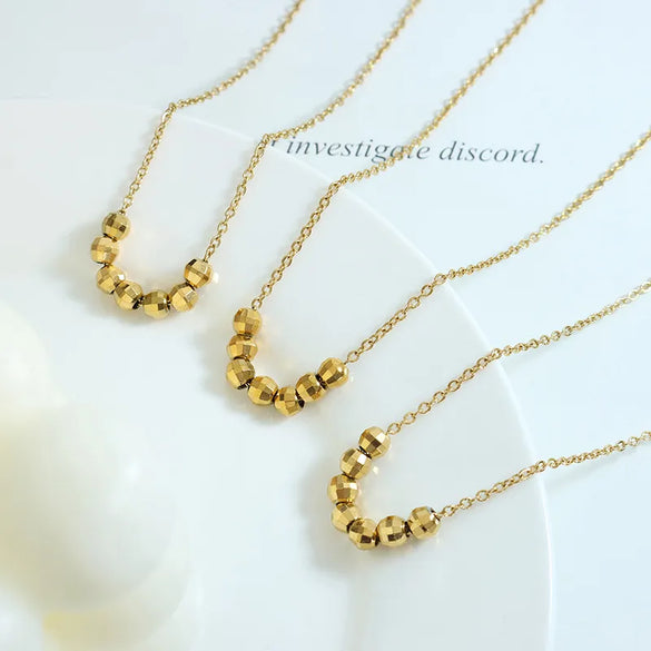 Wholesale Jewelry Fashion Geometric 304 Stainless Steel 18K Gold Plated Plating Necklace
