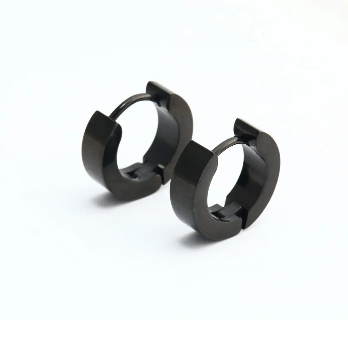 1 Piece Fashion Geometric Titanium Steel Plating Earrings