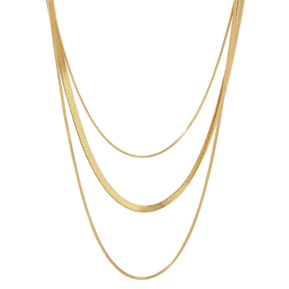 Fashion Geometric Titanium Steel Tassel Plating Necklace