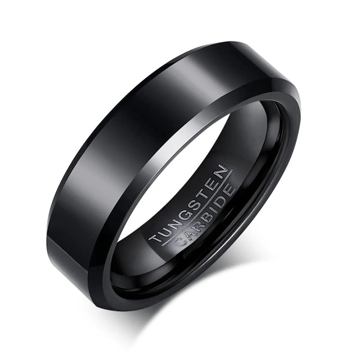 Fashion Geometric Tungsten Steel Men'S Rings