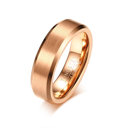 Fashion Geometric Tungsten Steel Men'S Rings