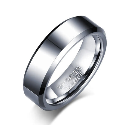 Fashion Geometric Tungsten Steel Men'S Rings