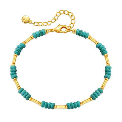 Fashion Geometric Turquoise Copper Plating Bracelets