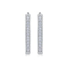 Fashion Geometric Ushaped Women's S925 Silver Moissanite Inlaid Earrings