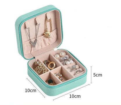 Fashion Solid Color Pu Jewelry Boxes