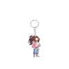Fashion Girl Keychain Acrylic 2D Flat Modern Art Design