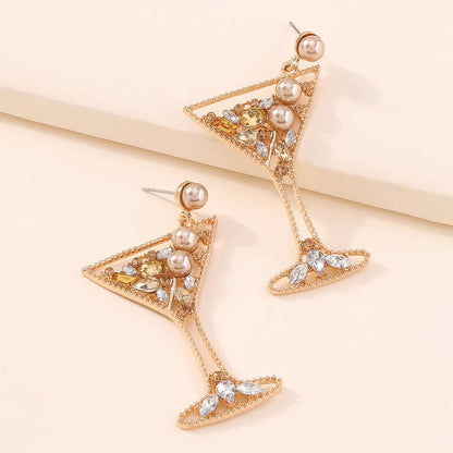 Fashion Goblet Creative Diamond Earrings