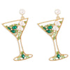 Fashion Goblet Creative Diamond Earrings