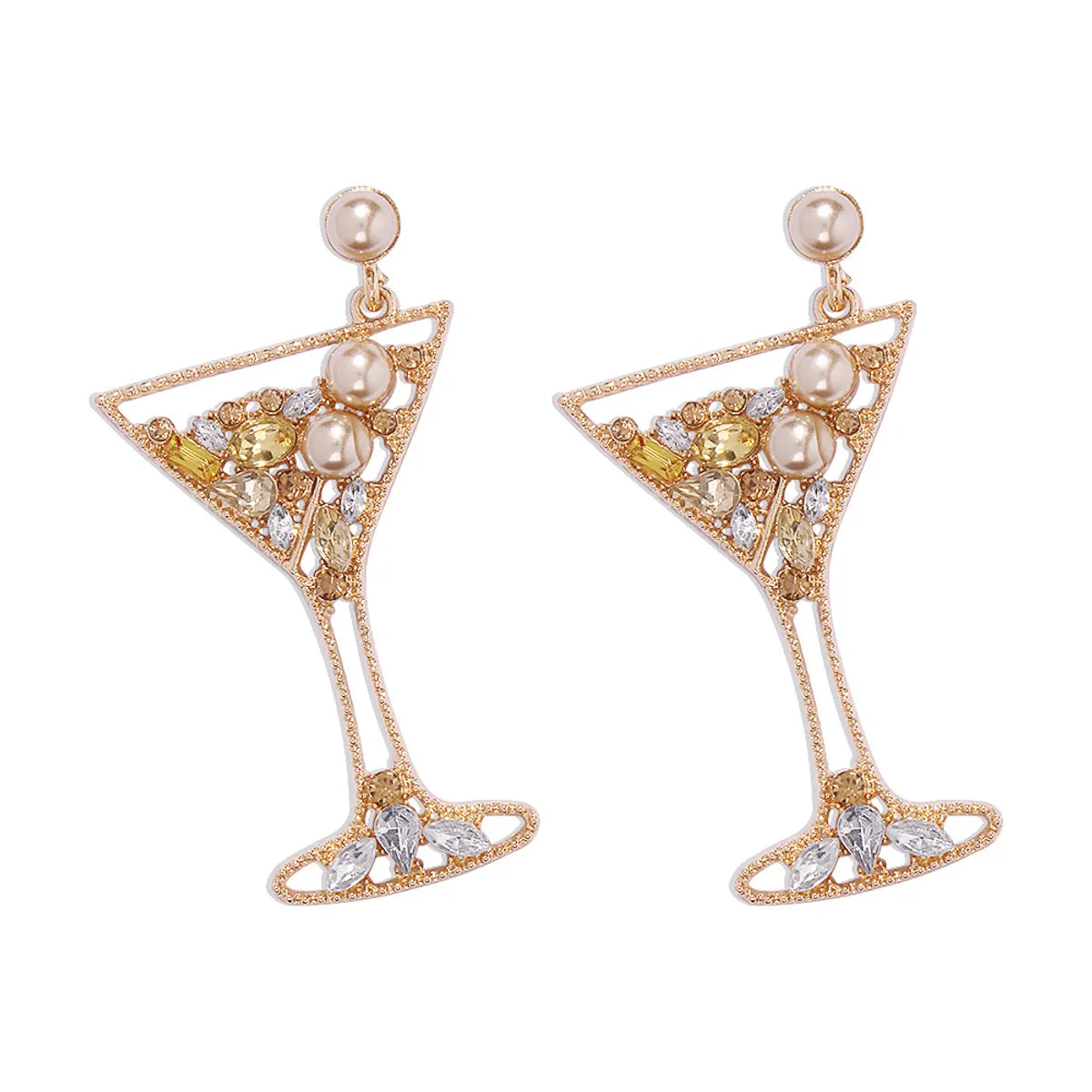 Fashion Goblet Creative Diamond Earrings