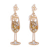 Fashion Goblet Creative Diamond Earrings