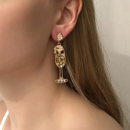 Fashion Goblet Creative Diamond Earrings