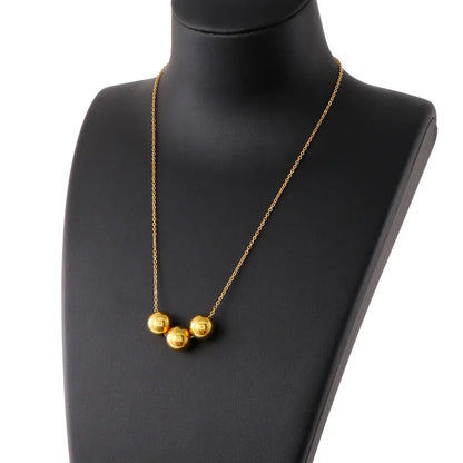 Titanium Steel 18K Gold Plated Fashion Geometric Necklace