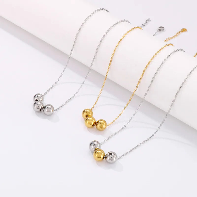 Titanium Steel 18K Gold Plated Fashion Geometric Necklace