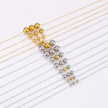 Titanium Steel 18K Gold Plated Fashion Geometric Necklace