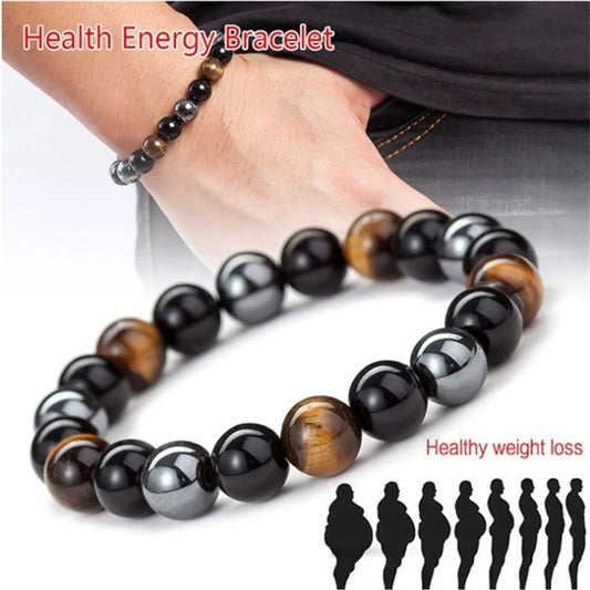 Fashion Gradient Color Natural Stone Agate Beaded Bracelets