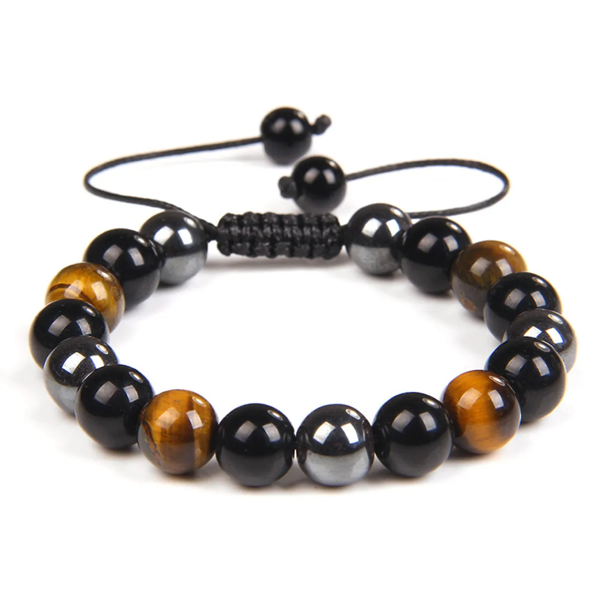 Fashion Gradient Color Natural Stone Agate Beaded Bracelets