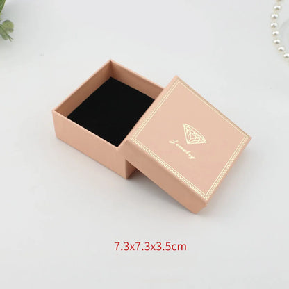 Fashion Gradient Color Paper Valentine'S Day Jewelry Boxes