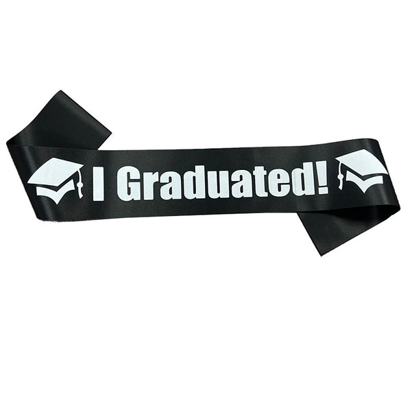 Fashion Graduation Party Belt Satin Cloth Color Printing For Men And Women