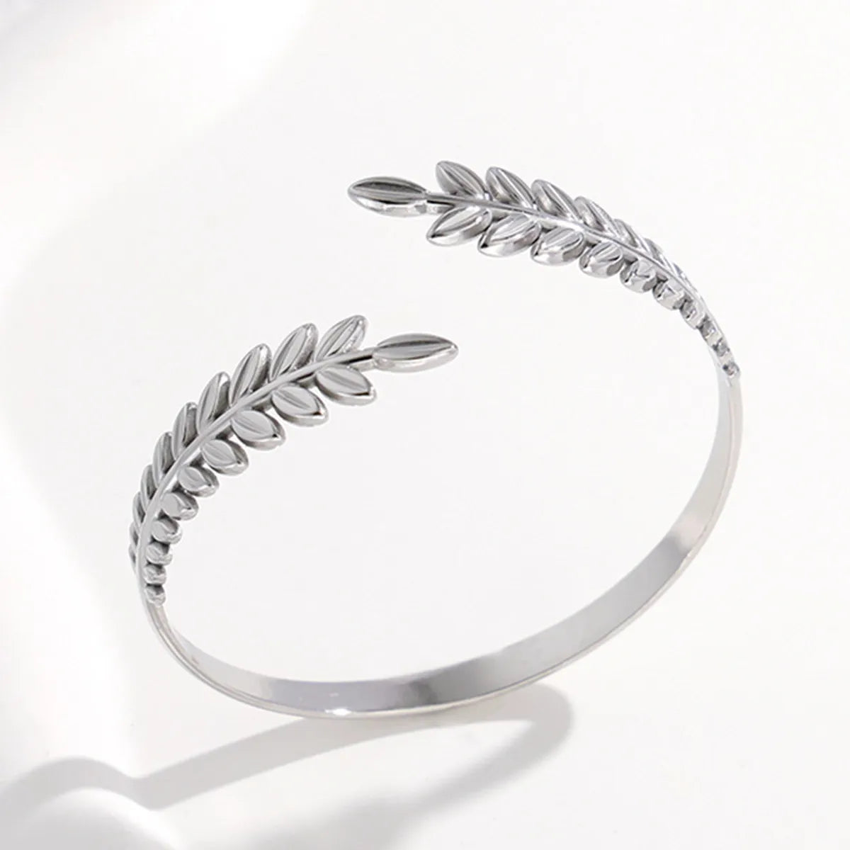 Fashion Grain Titanium Steel Plating Bangle 1 Piece