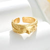 Fashion Half Face Ring Alloy Retro Cartoon Characters Electroplating Unisex Open Ring