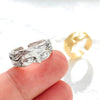 Fashion Half Face Ring Alloy Retro Cartoon Characters Electroplating Unisex Open Ring