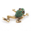 Fashion Animal Alloy Plating Artificial Gemstones Unisex Brooches