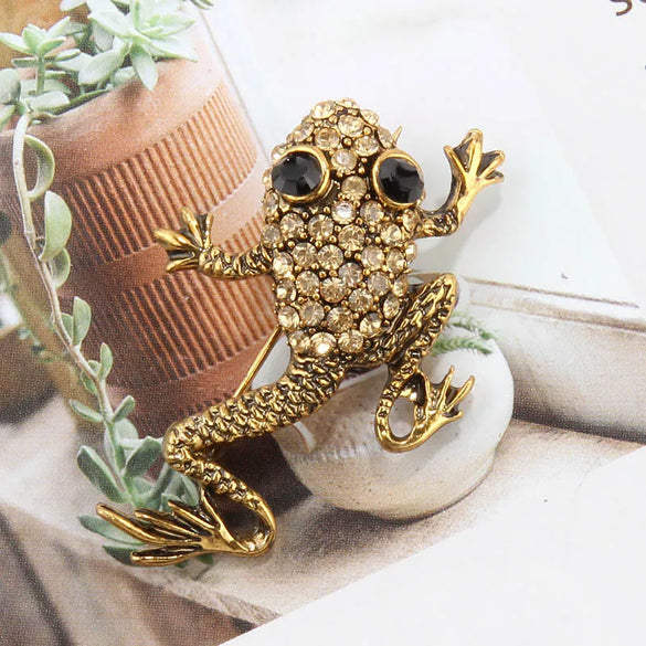 Fashion Animal Alloy Plating Artificial Gemstones Unisex Brooches
