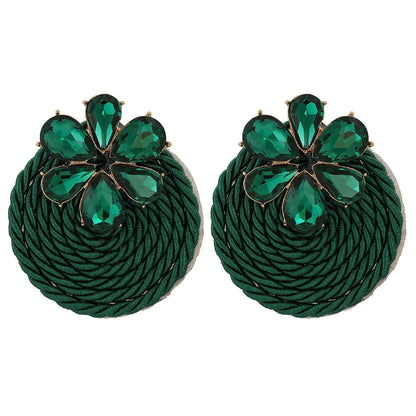 Fashion Hand-woven Round Earrings