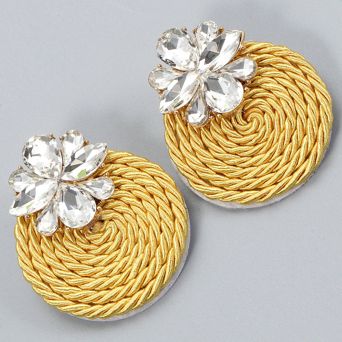 Fashion Hand-woven Round Earrings