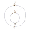 Fashion Handmade Jewelry Accessories Set With Glass Beads Geometric Pattern For Ladies