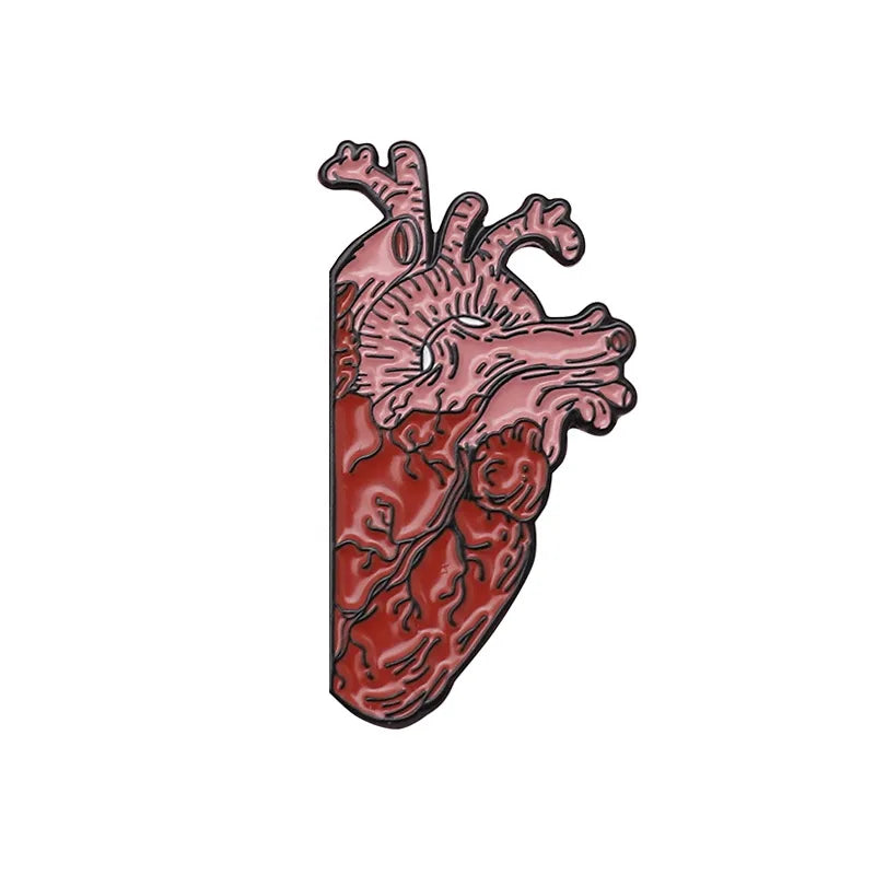 Fashion Heart Alloy Stoving Varnish Unisex Brooches