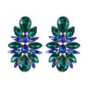 Fashion Heart Shape Alloy Inlay Rhinestones Earrings 1 Pair