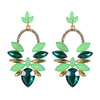 Fashion Heart Shape Alloy Inlay Rhinestones Earrings 1 Pair